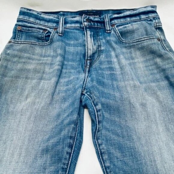 Lucky Brand Jeans 110 Slim Men's 30x32 Blue Light Wash Distressed Stretch Denim - Picture 16 of 16